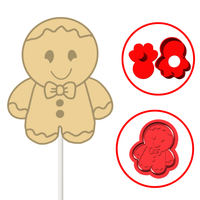 Gingerbread Man Christmas Cake Pop Mold