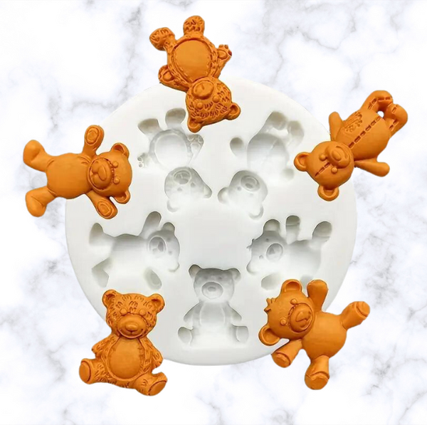 5 Little Bears Silicone Mold