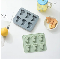 Baby Feet 6- Cavity Silicone Mold