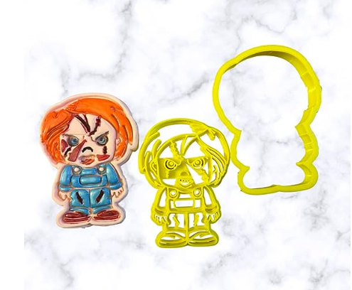 Scary Doll Chucky Cookie Cutters and Embossers Halloween