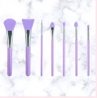 BTBS 9Pcs Silicone Makeup Brush Set. Applicators  Facial Mask, Eyeliner, Eyebrow, Eye Shadow and Lip Makeup, and UV Epoxy Resin Craft Kit