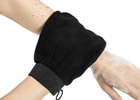 Liv's Exfoliating shower gloves painless remove dead skin scrub Body Korean Massage Mittoccan Hammam