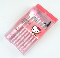 HK  Makeup Brush Set Of 7 Brushes Pink New Sanrio Super Kawaii Cartoon