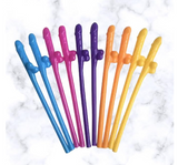 Adult Novelty Party Brightly Coloured Willy Straws Adult Novelty Party Favors