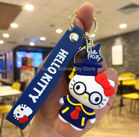 Hk kitty Key Chains Car Keyring Mobile Phone Bag Hanging Jewelry Kids Toys Gifts