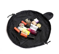 Drawstring  Makeup Storage Bag Women Portable Travel Black Large Capacity Portables Handbag Storage-Bags Trendy