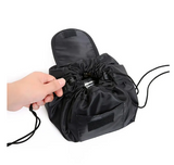 Drawstring  Makeup Storage Bag Women Portable Travel Black Large Capacity Portables Handbag Storage-Bags Trendy