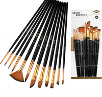 12 pcs Nylon Bristle Brush Set,