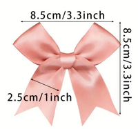 12 Ct Light Yellow  Bow Satin Ribbon