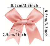 12 Ct Off White  Bow Satin Ribbon