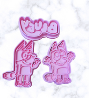 Heeler Dog Family 3 pcs set cookie cutter