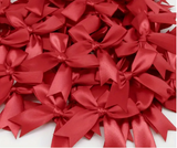 12 Ct Red Bow Satin Ribbon