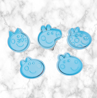 Peppa Pig N Family Cookie Cutters,