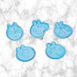 Peppa Pig N Family Cookie Cutters,