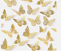 3D Butterfly Wall Decor 12 Pcs 3 Styles 3 Sizes, Butterfly Decorationscake topper