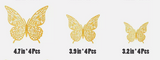 3D Butterfly Wall Decor 12 Pcs 3 Styles 3 Sizes, Butterfly Decorationscake topper