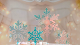 Acrylic  Snowflake Cupcake Toppers