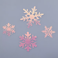 Acrylic  Snowflake Cupcake Toppers