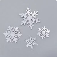 Acrylic  Snowflake Cupcake Toppers