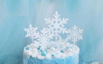 Acrylic  Snowflake Cupcake Toppers