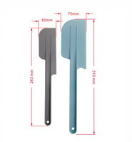 2Pcs 10/12inch Silicone Spatulas,