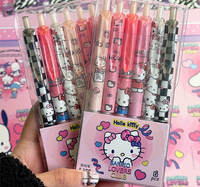 6Pcs/Set HK  Kuro- Kitty  Hk 0.5mm Gel Pens Set