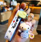 Hk kitty Key Chains Car Keyring Mobile Phone Bag Hanging Jewelry Kids Toys Gifts