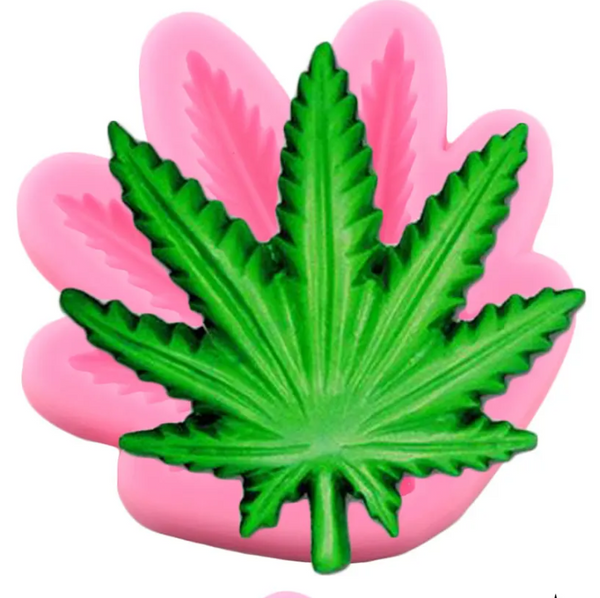 Weed, Cannabis , Marijuana Leaves Silicone Mold #1