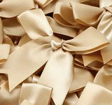 12 ct Antique Gold  Bow Satin Ribbon