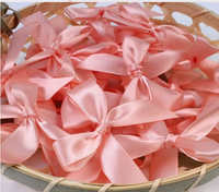 12 Ct  Peach Bows Satin Ribbon