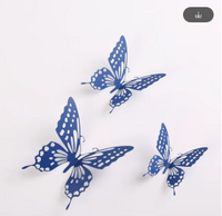 3D Butterfly Wall Decor 12 Pcs 3 Styles 3 Sizes, Butterfly Decorationscake topper