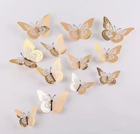 3D Butterfly Wall Decor 12 Pcs 3 Styles 3 Sizes, Butterfly Decorationscake topper