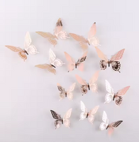 3D Butterfly Wall Decor 12 Pcs 3 Styles 3 Sizes, Butterfly Decorationscake topper