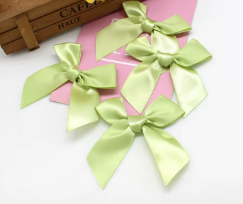 12 Ct  Sage Green Bow Satin Ribbon