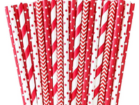 Red Assorted Paper Straws*