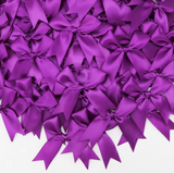 12 Ct Deep Purple Bows Satin Ribbon