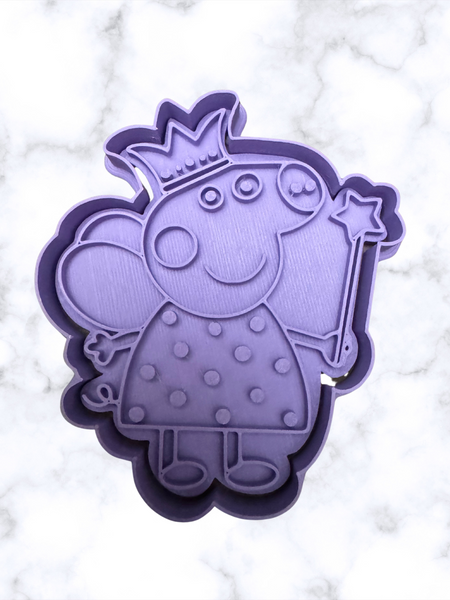 Peppa Pig Fairy Cookie Cutter Size 3.5 inches