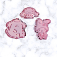 HK Kitty & friends Cookie Cutter/stamp Set