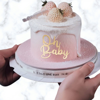 Oh Baby Acrylic Topper