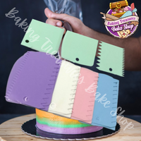 3 PCS/Set Plastic Cake Scraper