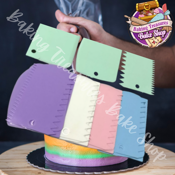 3PCS/Set Plastic Cake Scraper