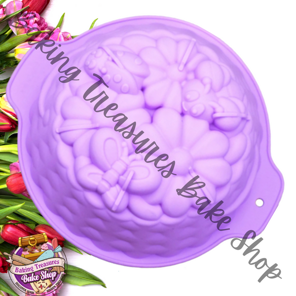 Flower Basket Breakable  Silicone Mold