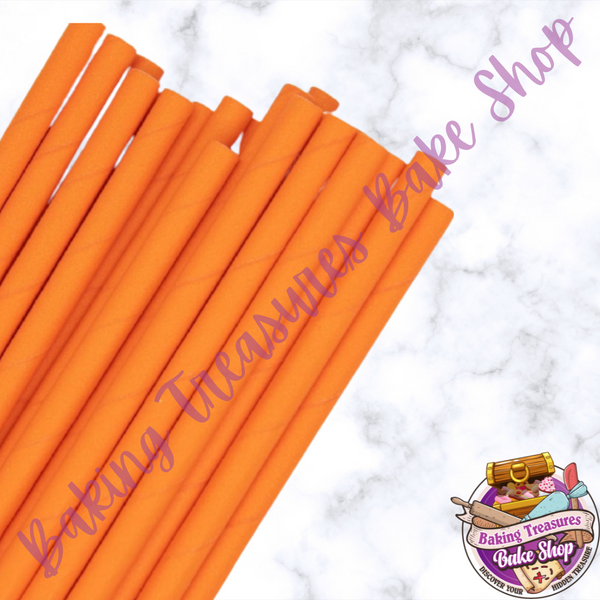 Orange  Paper Straws*