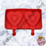 Heart Popsicle  Silicone Molds