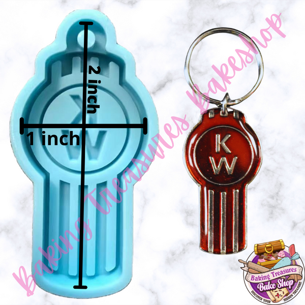 KW Keychains Silicone Resin Mold