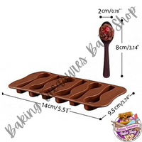 Chocolate Silicone Mold - Spoons