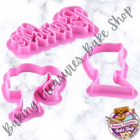 Babe & Ken 3 pcs Cookie Cutter Set