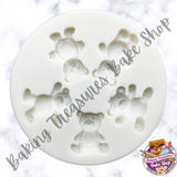 5 Little Bears Silicone Mold