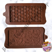 Chocolate Bar Silicone Mold -  Honeycomb