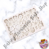 Flower Lace Embossed Mat  Silicone Mold